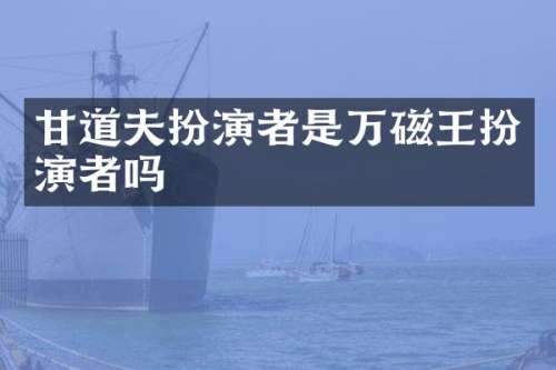 甘道夫扮演者是万磁王扮演者吗