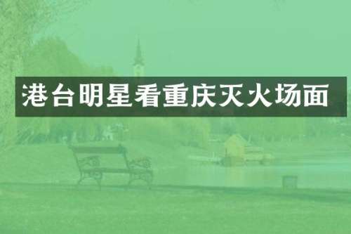 港台明星看重庆灭火场面