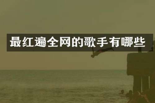 最红遍全网的歌手有哪些
