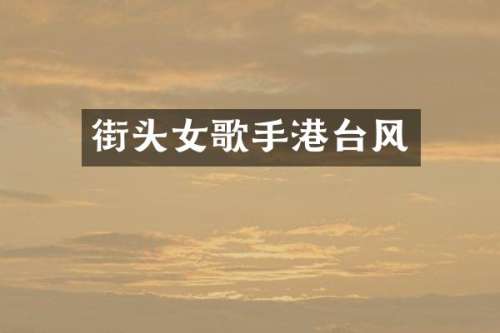 街头女歌手港台风