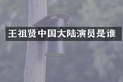 王祖贤中国大陆演员是谁