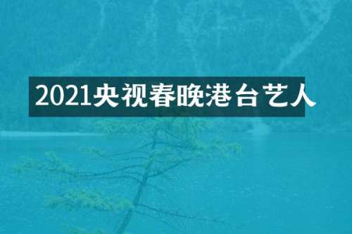 2021央视港台艺人