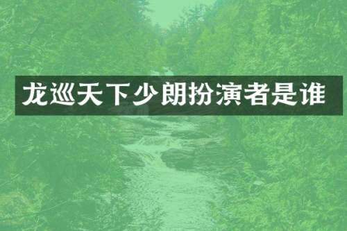 龙巡天下少朗扮演者是谁