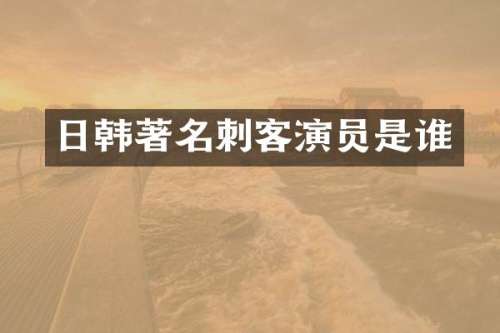 日韩著名刺客演员是谁