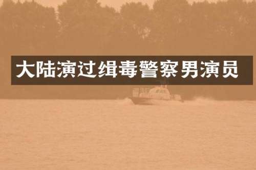 大陆演过缉毒警察男演员