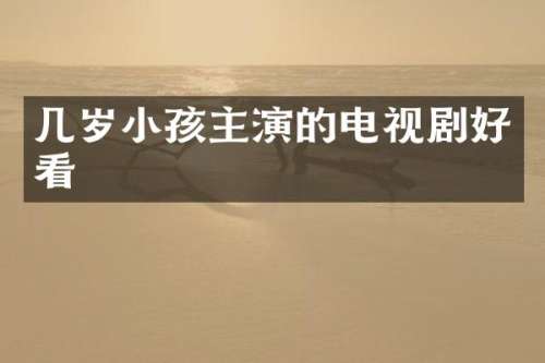 几岁小孩主演的电视剧好看