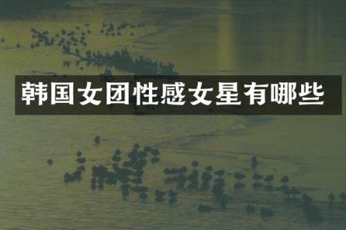 韩国女团性感女星有哪些