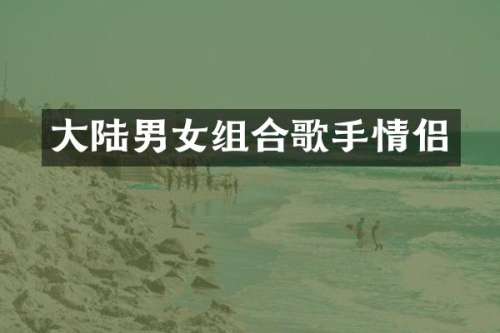大陆男女组合歌手情侣