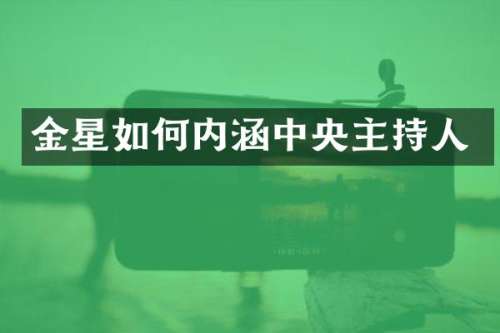 金星如何内涵中央主持人