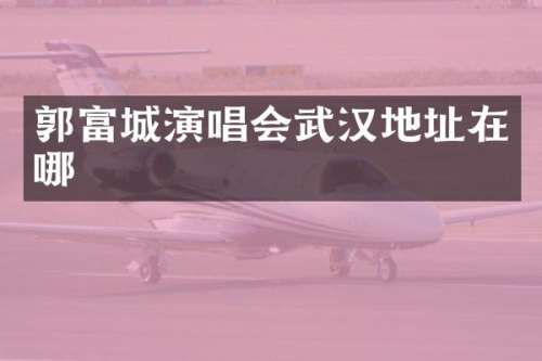 郭富城演唱会武汉地址在哪