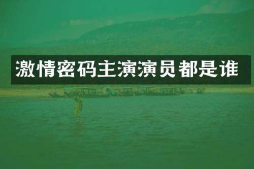 密码主演演员都是谁