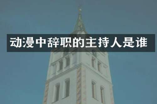 动漫中辞职的主持人是谁