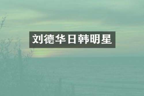 刘德华日韩明星