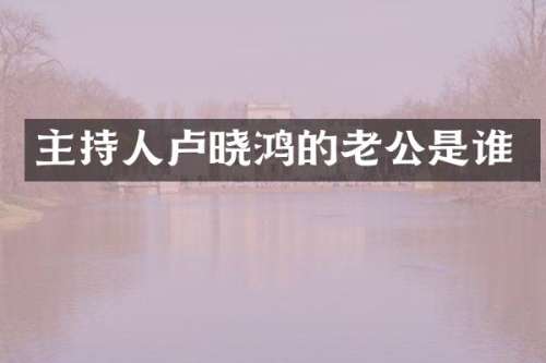 主持人卢晓鸿的老公是谁