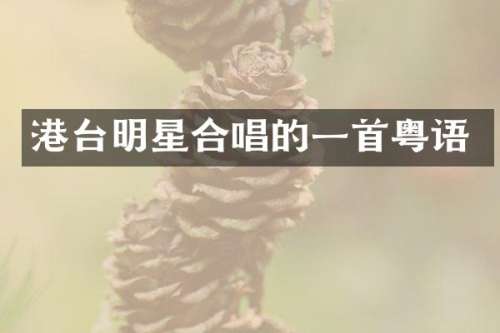 港台明星合唱的一首粤语