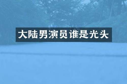 大陆男演员谁是光头