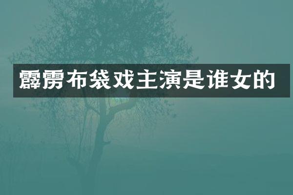 霹雳布袋戏主演是谁女的