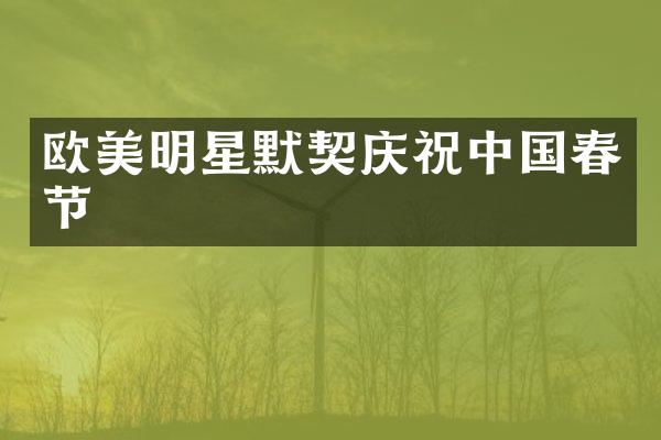 欧美明星默契庆祝中国春节