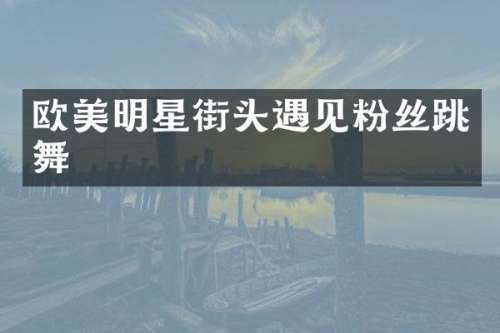 欧美明星街头遇见粉丝跳舞
