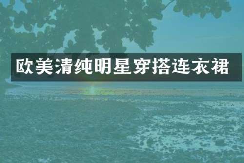 欧美清纯明星穿搭连衣裙