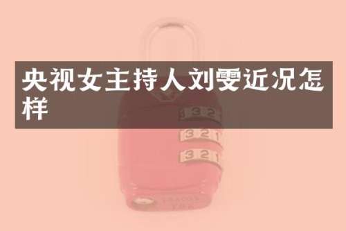 央视女主持人刘雯近况怎样