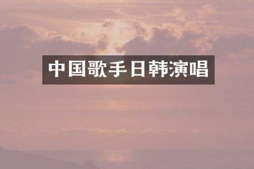 中国歌手日韩演唱
