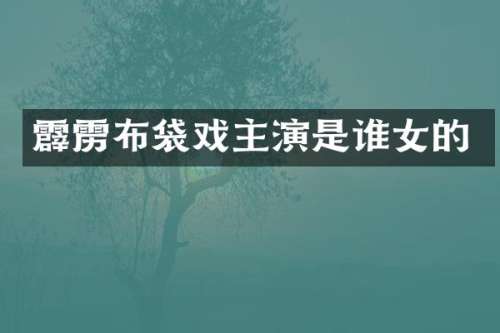 霹雳布袋戏主演是谁女的