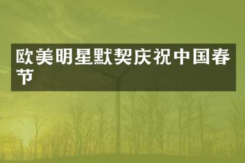 欧美明星默契庆祝中国春节