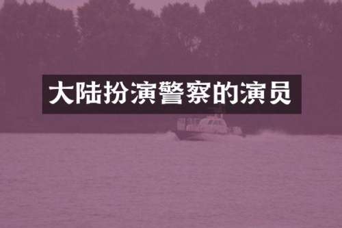 大陆扮演警察的演员