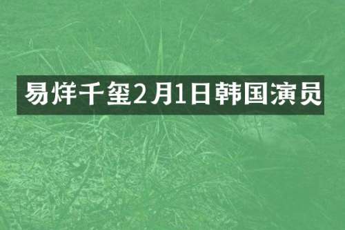 易烊千玺2月1日韩国演员