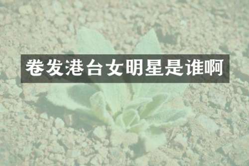 卷发港台女明星是谁啊