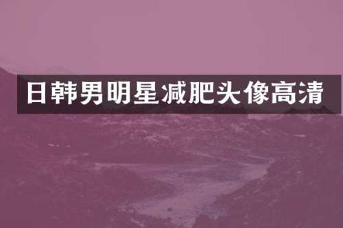 日韩男明星减肥头像高清