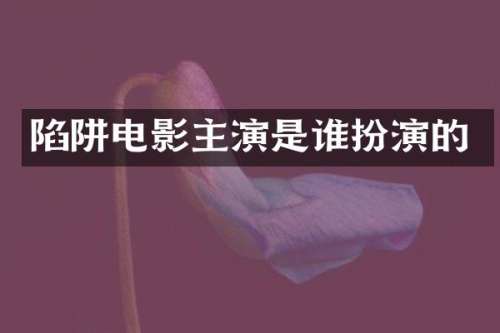 陷阱电影主演是谁扮演的