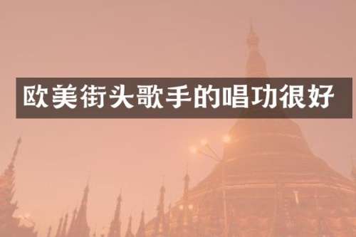 欧美街头歌手的唱功很好