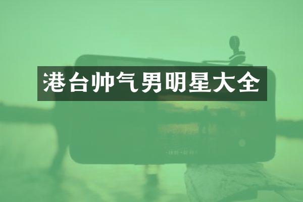 港台帅气男明星大全