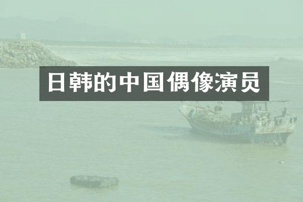 日韩的中国偶像演员