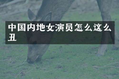 中国内地女演员怎么这么丑