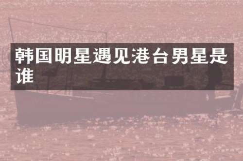 韩国明星遇见港台男星是谁