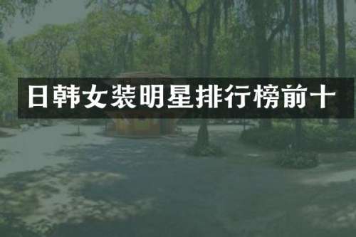日韩女装明星排行榜前十