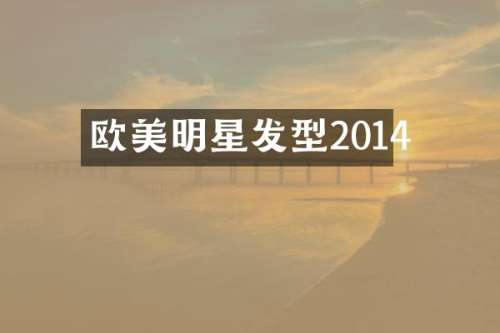 欧美明星发型2014
