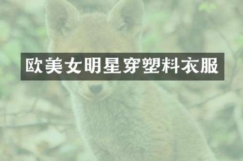 欧明星穿塑料衣服