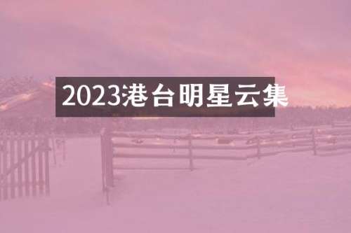 2023港台明星云集