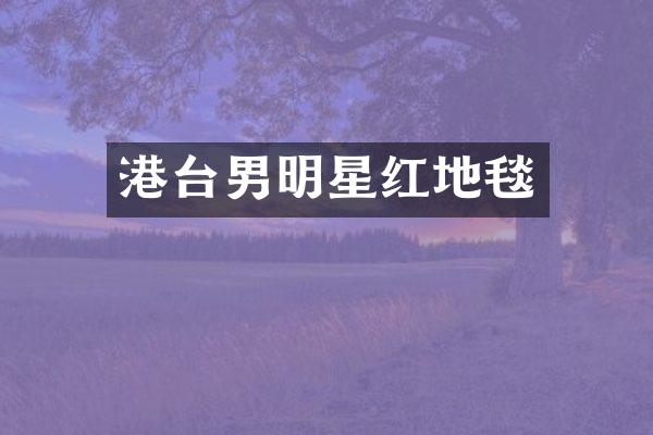 港台男明星红地毯