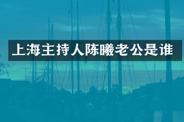 上海主持人陈曦老公是谁