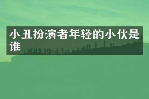 小丑扮演者年轻的小伙是谁