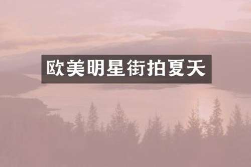欧美明星街拍夏天