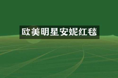 欧美明星安妮红毯