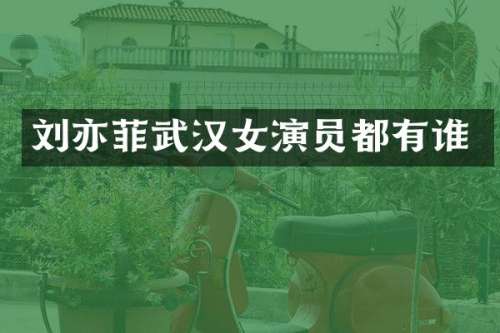 刘亦菲武汉女演员都有谁