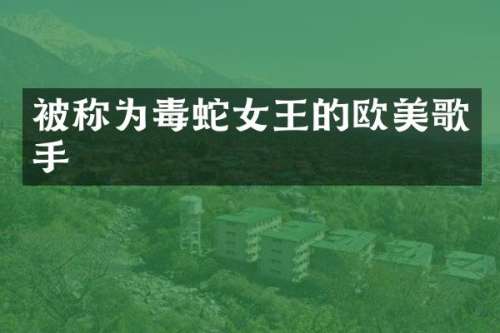被称为毒蛇女王的欧美歌手