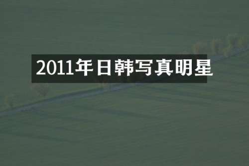 2011年日韩写真明星